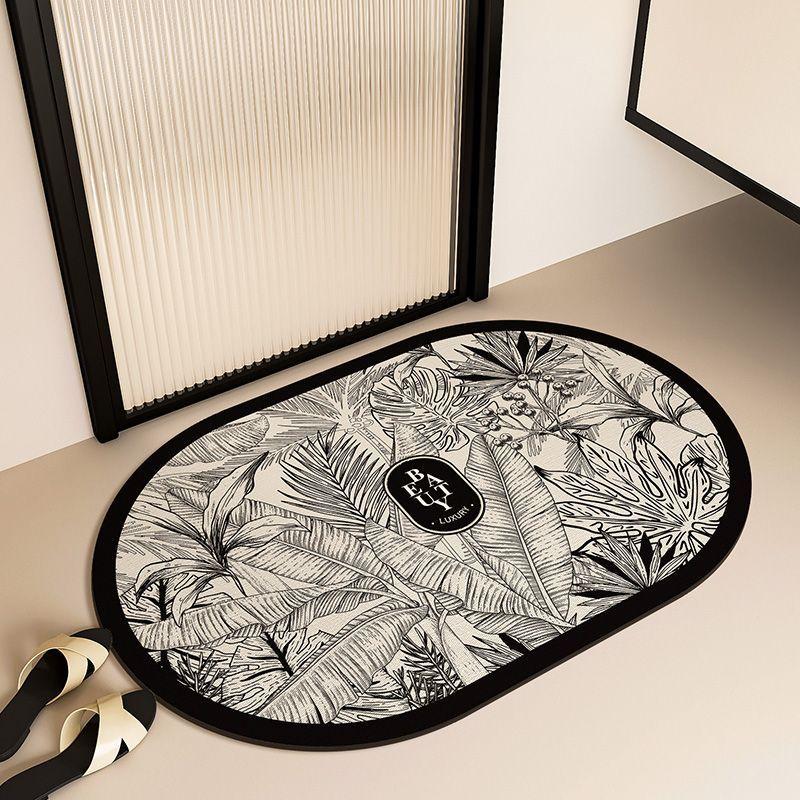 Bathroom Diatom Mud Cushion Toilet Dirt-resistant Floor Mat Toilet Water-absorbing Non-slip Mat Dry and Wet Separation Carpet