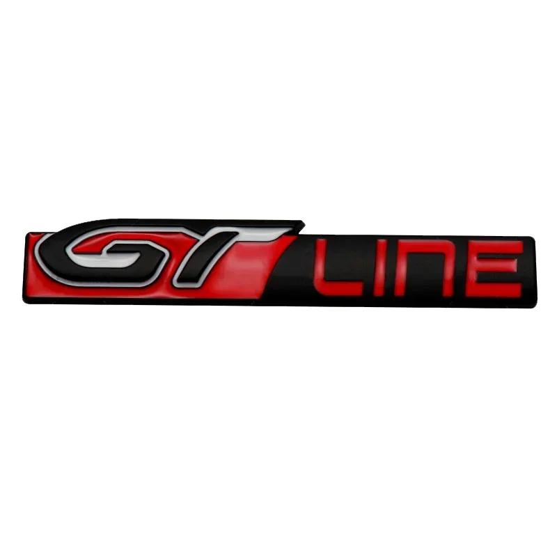 BRZ1 For VOLKSWAGEN VW GTI Car Body Metal Emblem Auto Rear Trunk Badge For Peugeot GTI GT GTline RCZ 307 207 407 607 4008 206 107 308 im2