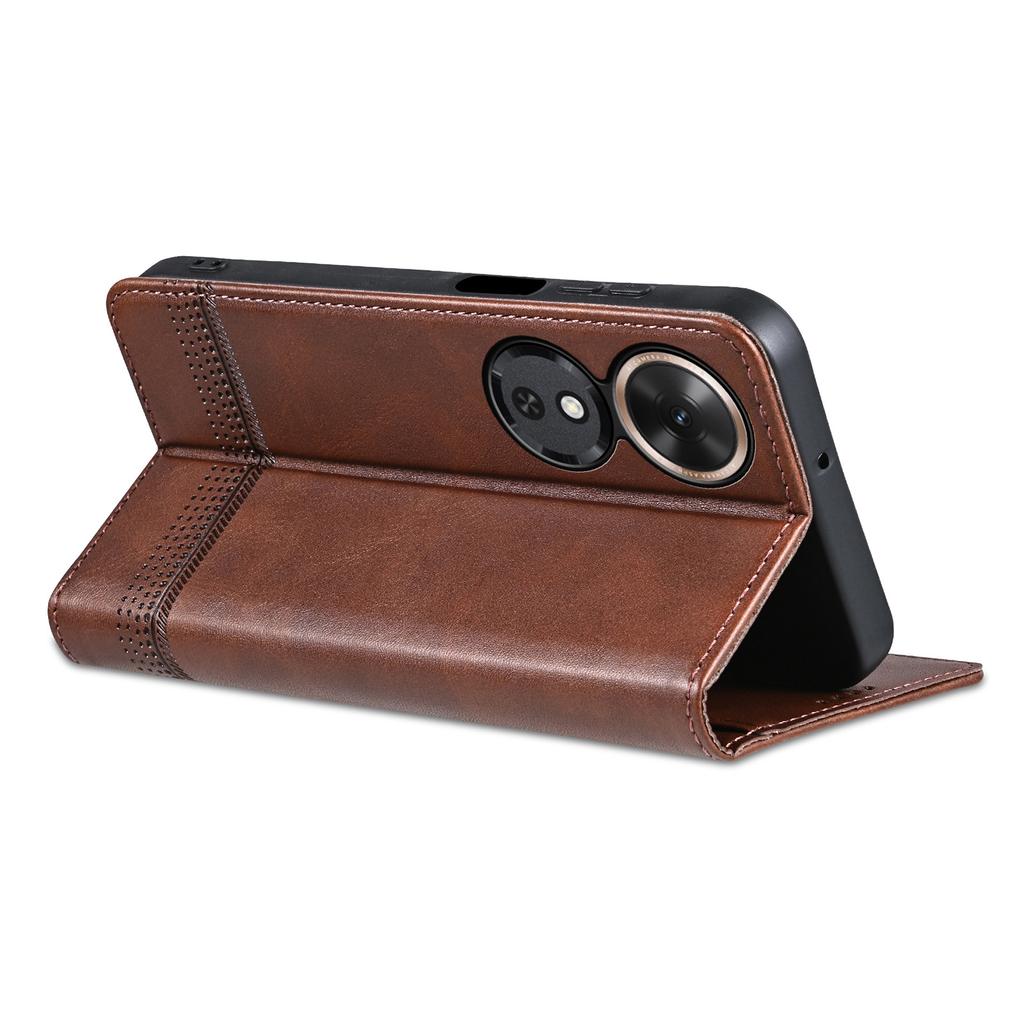 AZNS For Honor Play 60 5G Case Cowhide Texture PU Leather Wallet Phone Cover