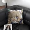 Barbara Cute Cute Genshin Impact Cushion Cover Natural Linen Organic Fabric Double-Sided Printing Sofa Home Decor Pillow Case