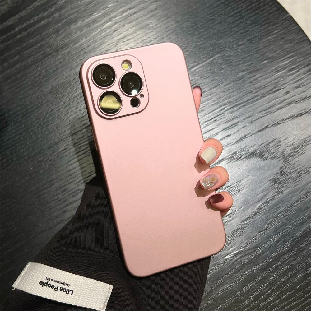 Matte Armor Rugged Plastic Case For 17 Air 16 15 14 13 12 11 Pro Max Plus Luxury Slim Camera Glass Protect Cover