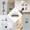Broom Mop Holder, Wall-Mounted Multi-Function Tools Hanger with, Handles Up Diameter to 1.25-Inches (4 PCS White)