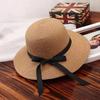 Women's Wide Brim Straw Sun Hat - Foldable Beach & Vacation Hat