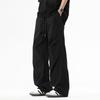 Spring Autumn Elastic Waist Drawstring Casual Fashion Cargo Pants Male Loose All-match Straight Trousers