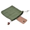 Futterbeutel Zusammenfaltbar PU-Leder Canvas Pilz-Sammeltasche für Wandern Camping Jagen