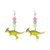 Cute and Fun Love Resin Dinosaur Pendant Earrings, Same Style Valentine's Day Jewelry for Men and Women as a Gift