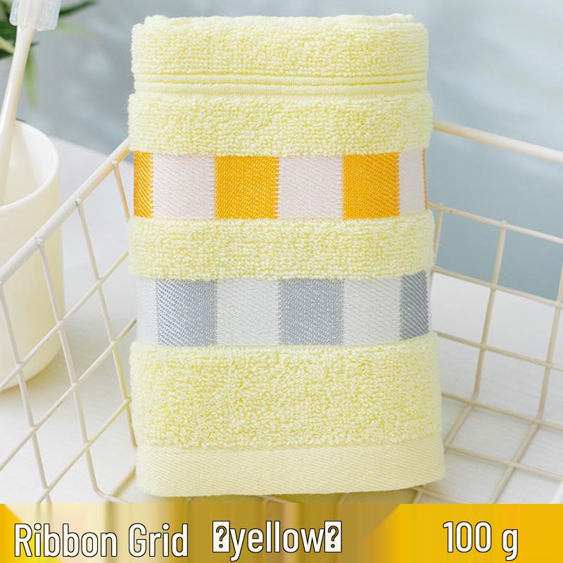Thick Absorbent Pure Cotton Face Towel with Embroidered Logo for Adults