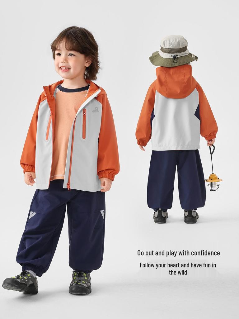 European Kids' Water-Repellent Hooded Jacket - 2026 Spring/Autumn Collection