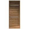 Vidaxl Wardrobe, Color Artisan Oak, 80X50X200 Cm, Wood-Based Material