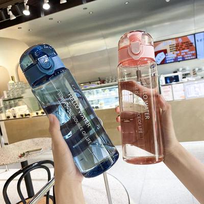 Large Capacity Frosted Portable Water Bottle for Students and Outdoor Sports
