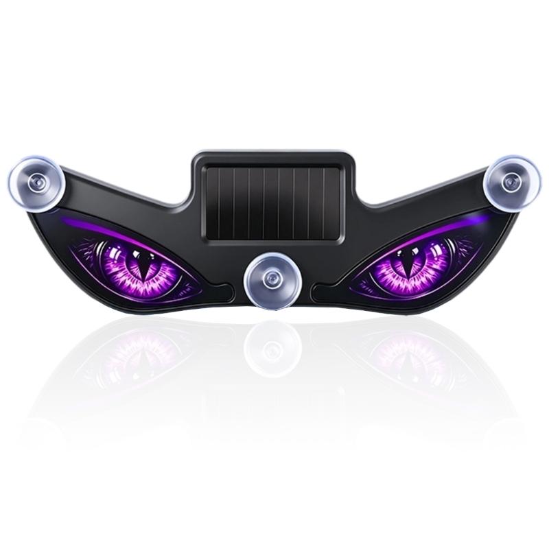 Dynamic Flashing Vehicle Window LED Warning Light with Solar and USB Rechargeable Power, Suction Cup Accent Lamp for Daily Driving