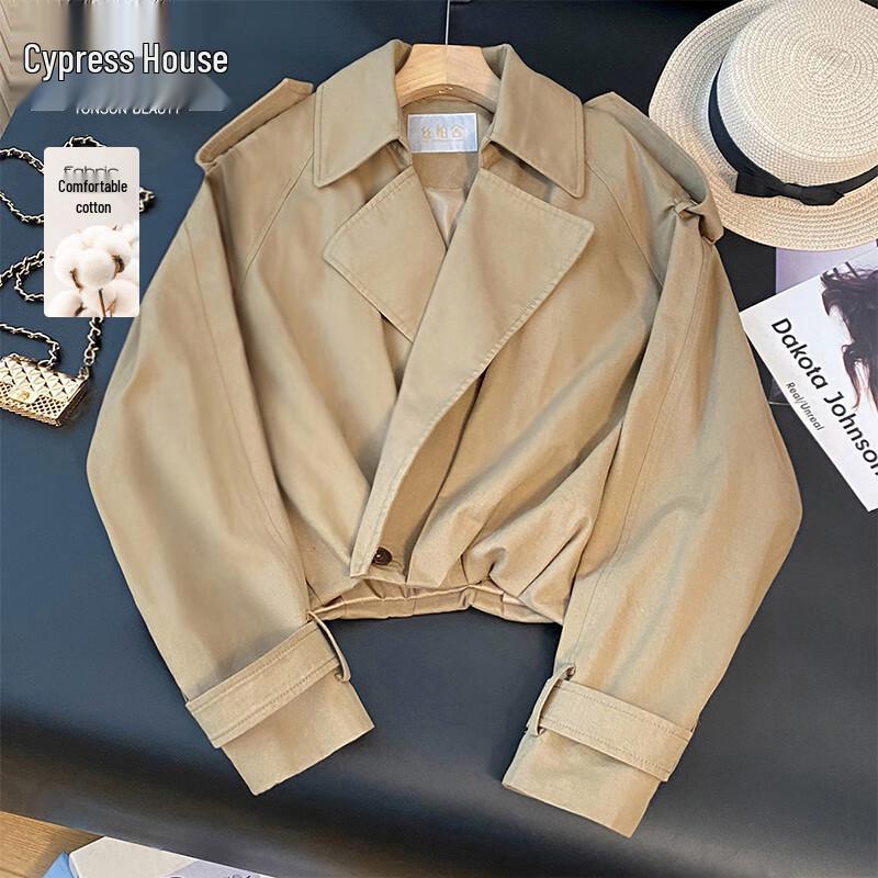 

Sibaishe Women s Pleated Raglan Sleeve Short Jacket L