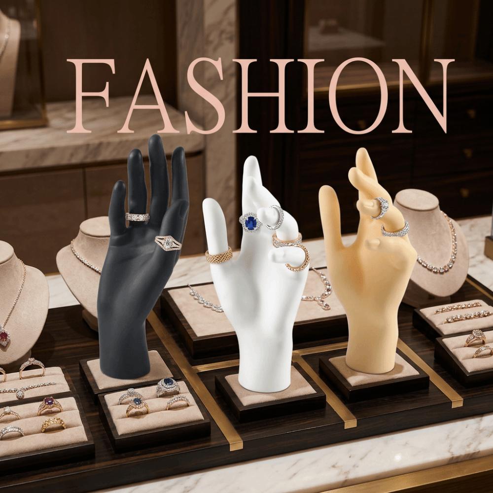Versatile Hand Model Miniatures Ring Stand Art Supply Jewelry Display Stand Photo Ring