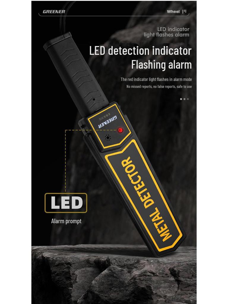 Green Forest Nagy Pontosságú Kézi Fémdetektor Mobiltelefon Biztonságához és Vizsgálóhelyiségekhez