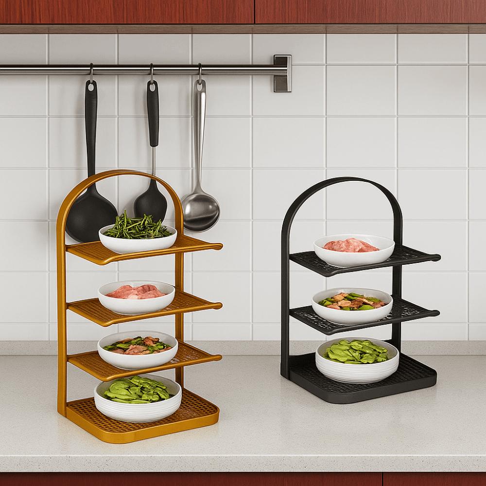 Large Capacity Side Dish Rack Matal Food Sorting Tray Practical Vegetable Storage Tray  Shoes