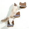 In-Stock Wall-Mounted Cat Tree with Hammock, Jumping Platform, Ladder, & Scratching Board