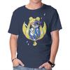 Unisex Crew Neck T-Shirt Ninja Moon Princess Graphic Short Sleeve Casual Tee