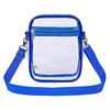 Women PVC Transparent Shoulder Crossbody Bag Fashion Waterproof Transparent Handbags Sports Zipper Shoulder Bag Cross Bags