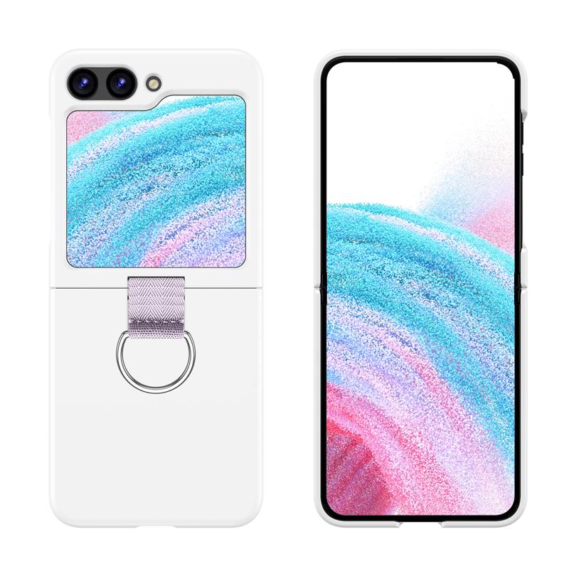 Skládací pouzdro s přezkou Simplicity Fashion pro Samsung Galaxy Z Flip 3 4 5 5G, nárazuvzdorné, měkké silikonové zadní kryty