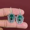 Malachite Earring Natural Gemstone Earrings Designer Jewelry Handmade Earrings 925 Sterling Silver Earring Vintage Earring Engagement Gifts