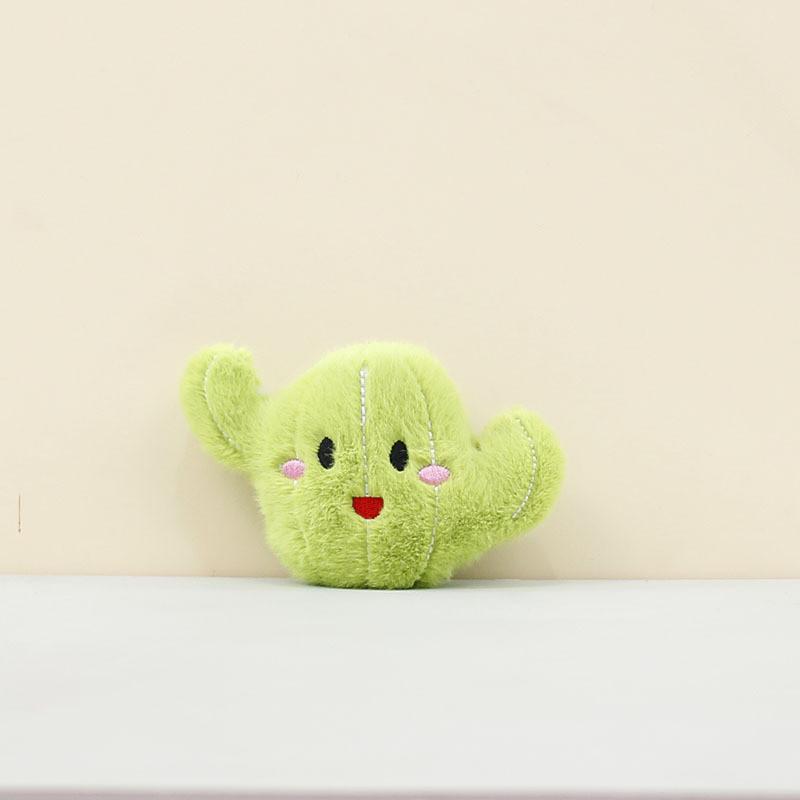Adorable Plush Cactus Keychain Doll For Kids Soft Stuffed Toy Accessory Gift