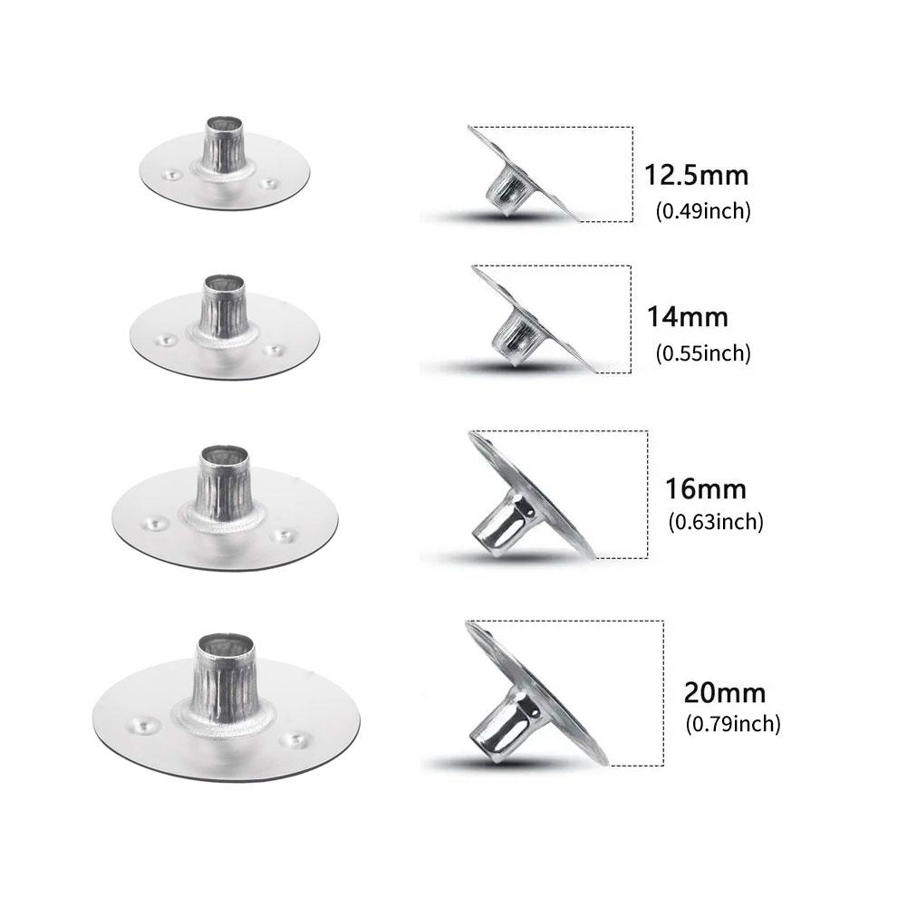 100pcs/Lot Handmade Candle Wick Tabs Metal Candle Wicks Sustainer Tabs Candle Wicks Base For DIY Candle Making DIY Craft Tools