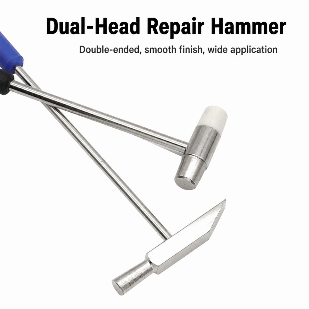 Multi-size Watch Repair Hammer Rubber & Metal Dual Head Hammer Handcraft Hammer Fine Manual Work