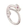 Dainty Dragon Shape Rings Adjustable Open Rings Graceful Accessory for Women Girl