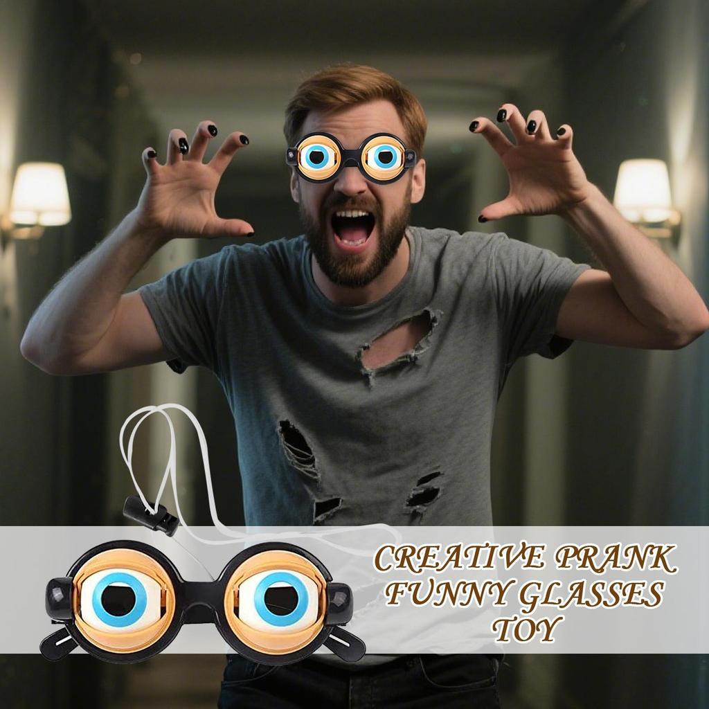 Roliga Glasögon Halloween Roliga Ögonglobsglasögon Kostymtillbehör Hysteriska Glasögon Leksak för Utklädningsfest Födelsedag Fotografering