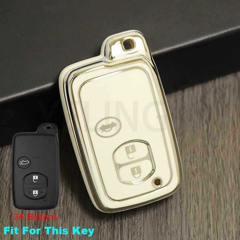 TPU Car Key Case Cover For Toyota Camry  Kluger Mark X Subaru Foreste XV Crown Majesta Highlander Land Cruiser Prado Protector