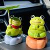 Grenouilles Porte-Bonheur Rotatives Créatives Rotation à 360° Ornement de Console Centrale de Voiture Décor de Bureau