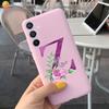 For Samsung Galaxy A54 A 54 5G Case Candy Pink Women Shockproof Soft TPU Silicone Back Cover For Samsung A54 A546V Phone Case