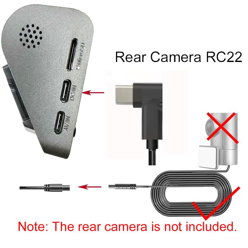 FOR 70mai Rear Camera Extension Cord Cable 5.5m for 70MAI Rear Camera RC22 / RC24  / RC21 rear photography connection line