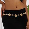 Ingemark Sexy Metal Flower Waist Belly Chain for Women 2025 New Trend Sexy Summer Bikini Adjustable Belt Party Body Jewelry Gift