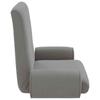 Adjustable Footstool Dark Grey Coarse Velvet