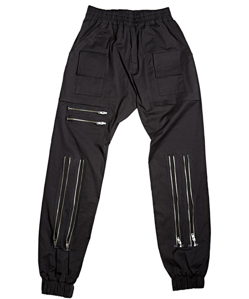 ZHOUERO Zwarte Joggingbroek met Rits
