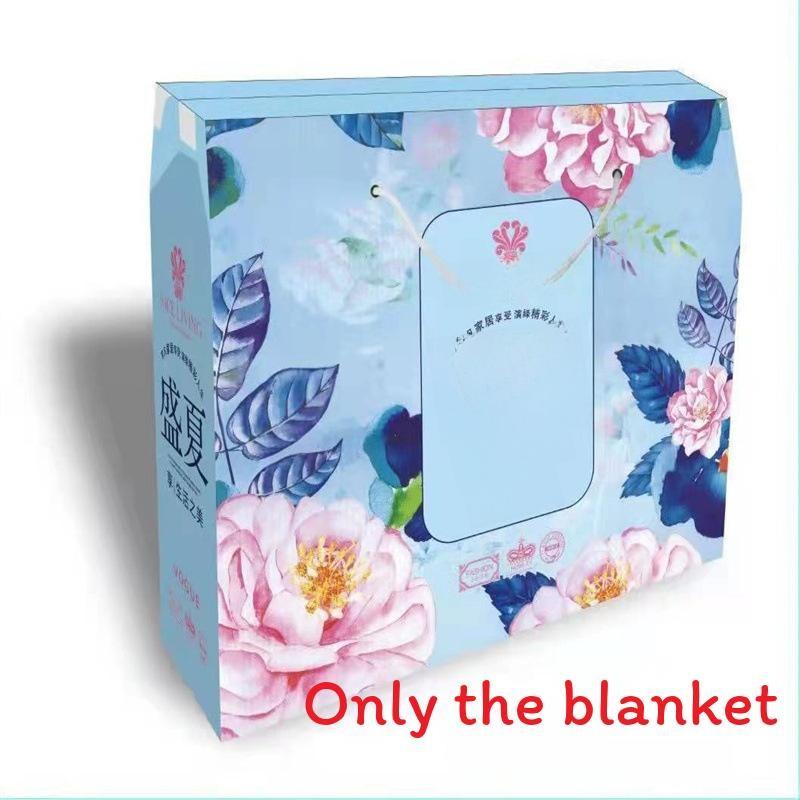 Color Solid Waterwashed Cotton Thin Summer Blanket For Home Children And