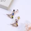 Feng Shui Diamond Dripping Oil Bird Brooch Simple And Stylish Three-Dimensional Animal Accessories