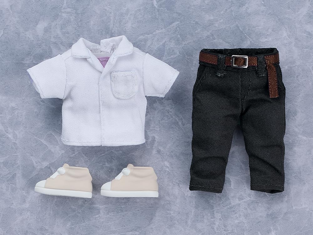 GOOD SMILE COMPANY Nendoroid Doll New Theatrical Edition Kaworu Nagisa and Plastic Painted Movable Figure Evangelion Non-Scale Fabric, Magnet,