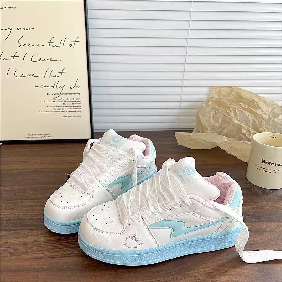 Bread board shoes women's round head cute casual sports shoes autumn new board shoes platform women's