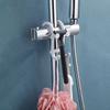 1/5pcs Double S-shape Hooks Multi Functional Storage Rack Shower Wiper Hooks for Clothes Hats Bathroom Phone Holder
