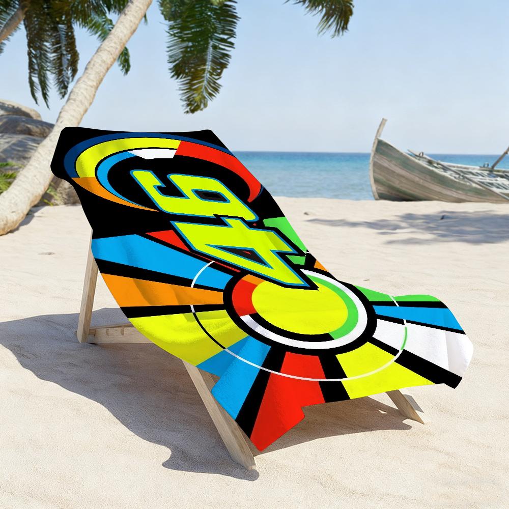 Modisches Handtuch Weich Pool Geschenk Für Reise Fitnessstudio Dusche Camping Schnelltrocknend Sport V-Valentino Moto R-Rossi Cool-46 Große Strandtücher