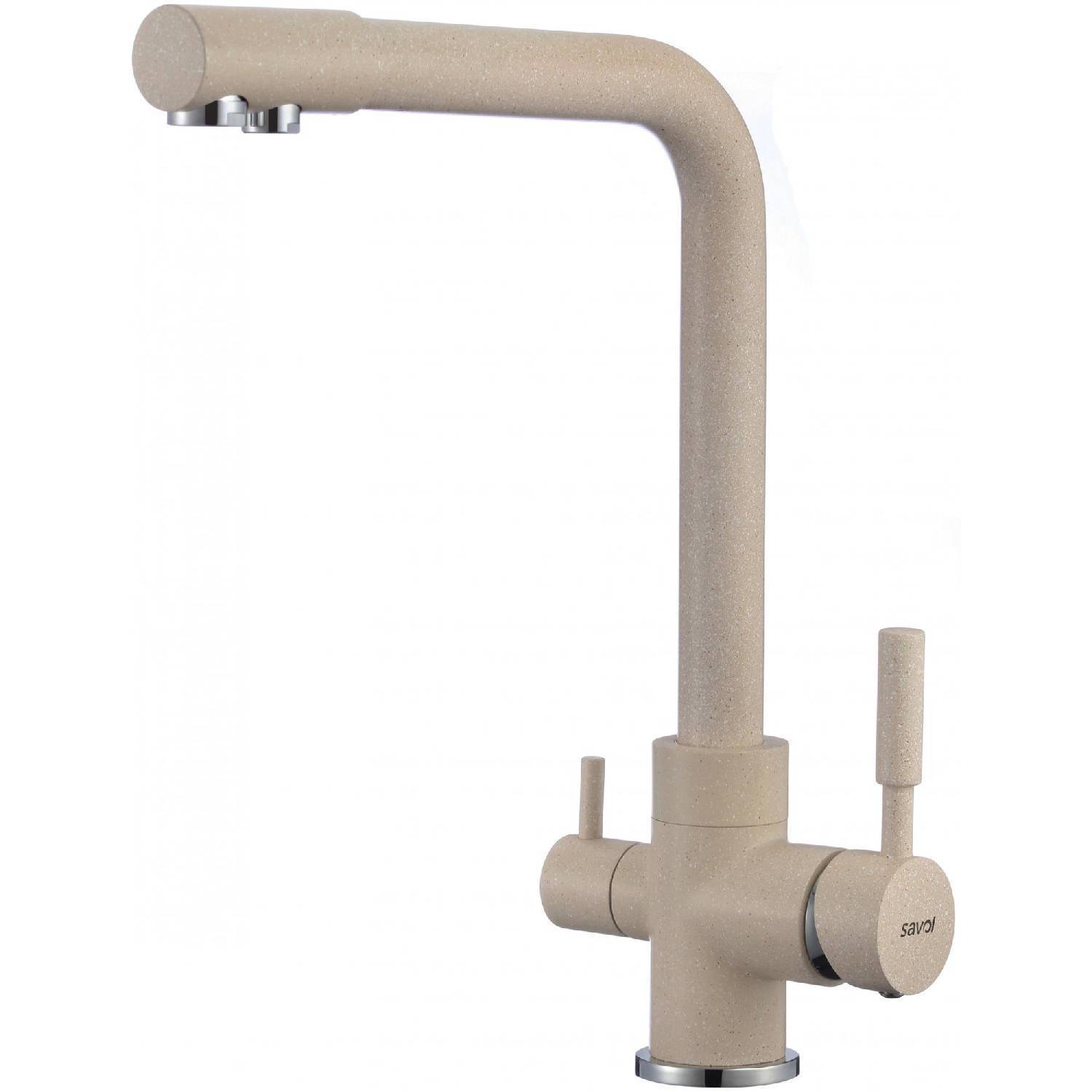 

Смеситель для кухни под фильтром Savol S-l1801s