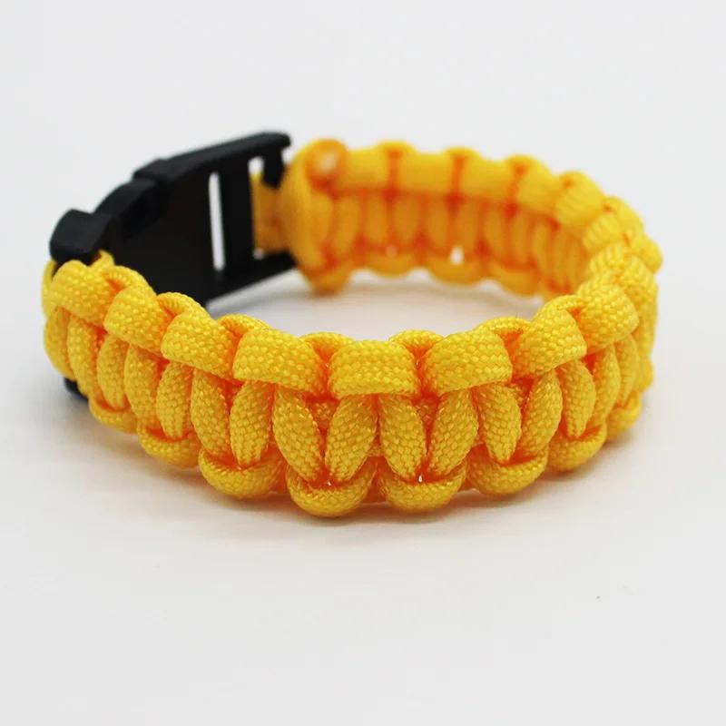 23cm siedmiordzeniowy Paracord Ucieczka outdoorowa Awaryjna pleciona lina EDC Kemping Survival Ratunkowa Bransoletka Narzędzia lina wspinaczkowa sznur