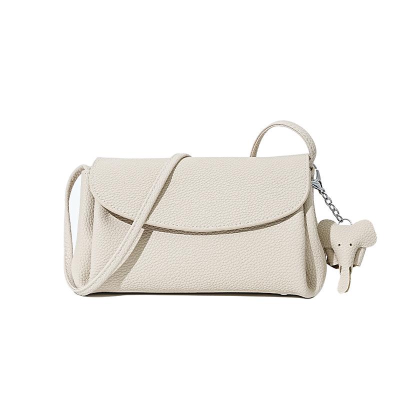 New Women's Bag with Fragrant Style, Popular, High-end, Versatile, Exquisite, Genuine Cowhide Crossbody Bag