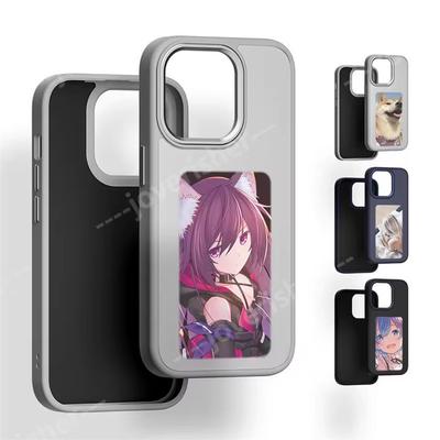 Pouzdro na telefon NFC DIY Picture Ink pro iPhone 16 15 14 13 12 Pro Max DIY Pouzdro Obrazovka Kryt telefonu Cartoon Protection Funda Bez baterie