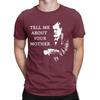 Moda Parlami di tua madre Sigmund Freud T-Shirt Uomo Girocollo Cotone Magliette Manica Corta T-Shirt Taglie Forti Top