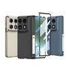 Moto Razr Fold Magnetic Snap-On Case With Integrated Kickstand Full-Body Protection PC Hard Shell Matte Finish In Black Green