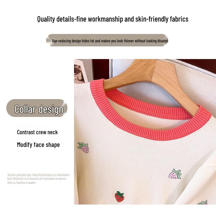 Plus Size Women's Summer Ice Silk Knit Slimming Top 8171 - Short Sleeve T-shirt for 200/300 Jin