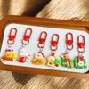 1/6Pcs Cute Student Gift Set of Cartoon Santa Claus Pendant Keychains, Ideal for Christmas Party.